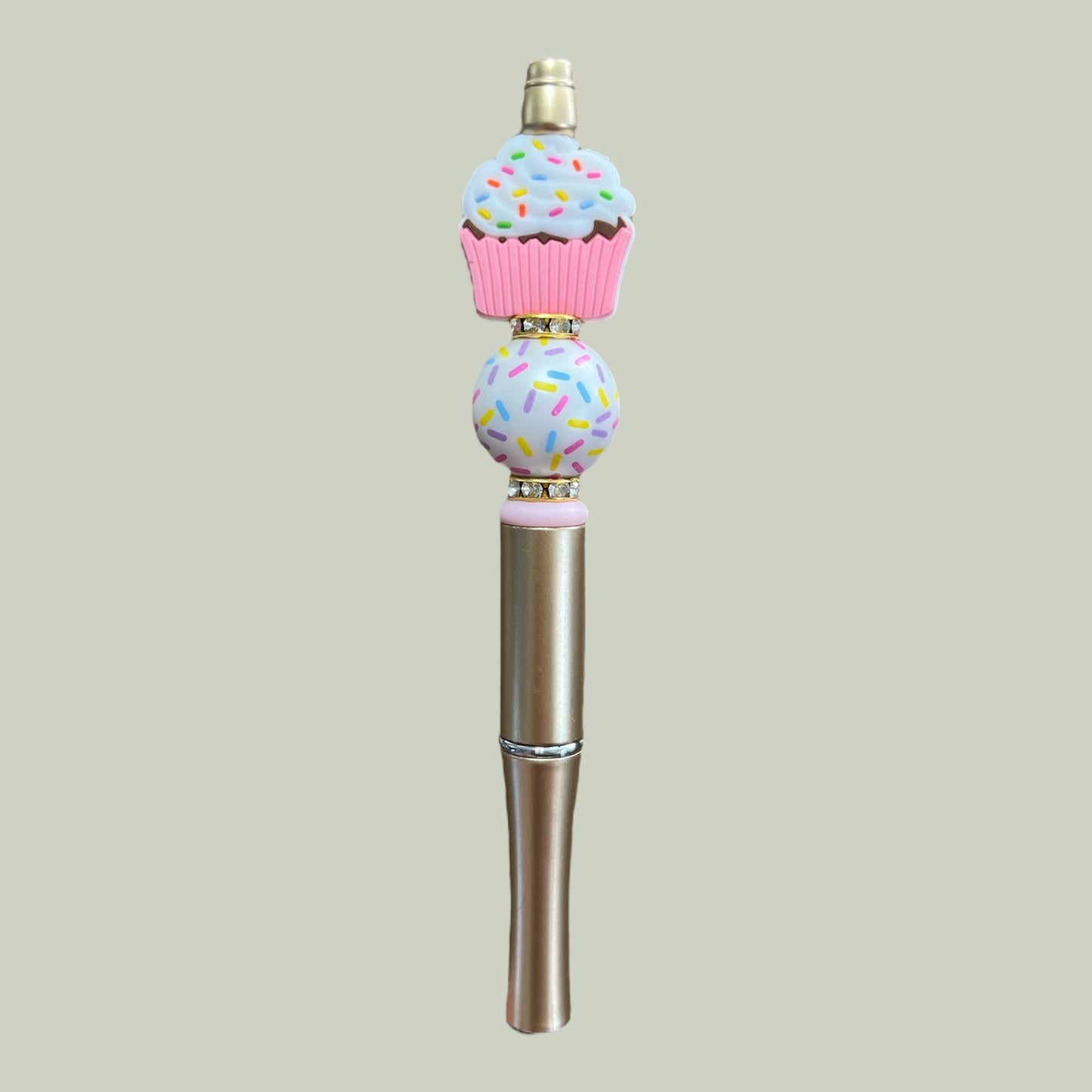 Happy Birthday Cupcake Beaded Pen