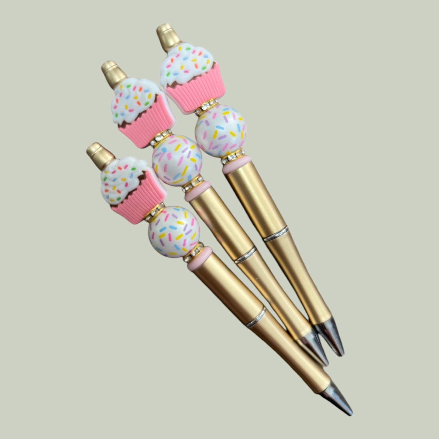 Happy Birthday Cupcake Beaded Pen